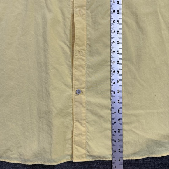Columbia PFG Fishing Shirt Men's 4XT Yellow Short Sleeve Button Up Omni Shade - Picture 6 of 14